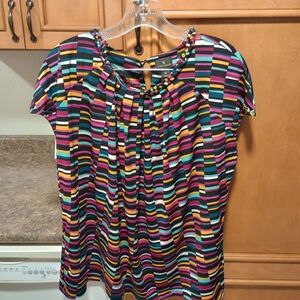 Worthington colorful Striped Women's Top